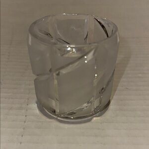 Vintage Elegant crystal 24% lead Votive Holder